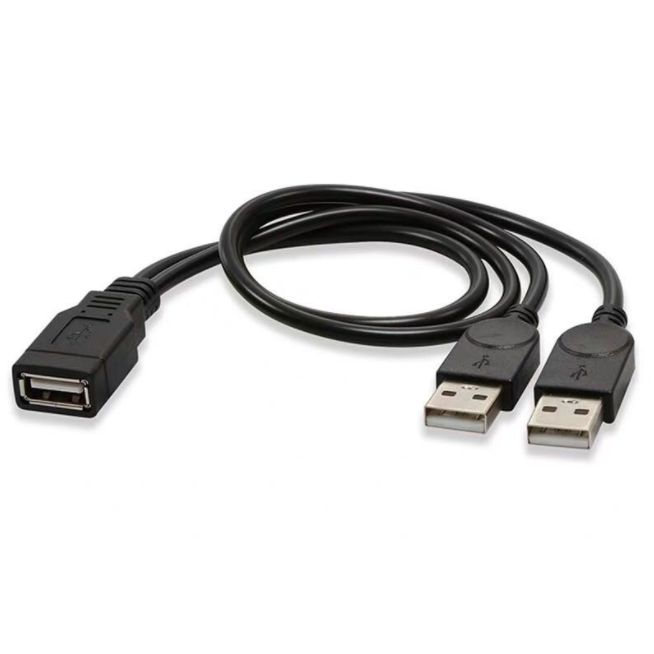 Kabel Data USB Lanjutan USB 2.0 2-dalam-1